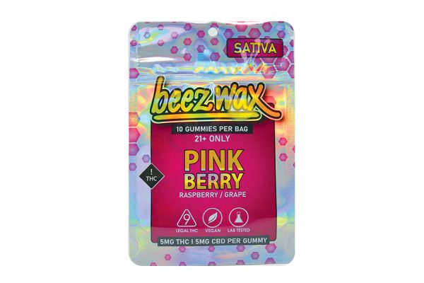 Holographic Pink Berry THC Gummies - Image 4
