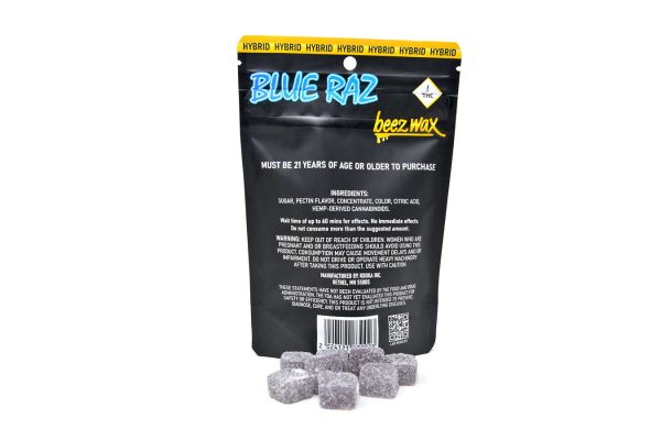 50MG THC Infused Blue Raz Gummies - Image 3