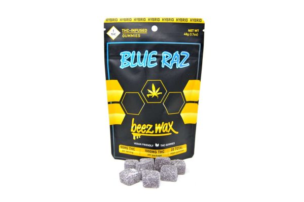 50MG THC Infused Blue Raz Gummies - Image 2