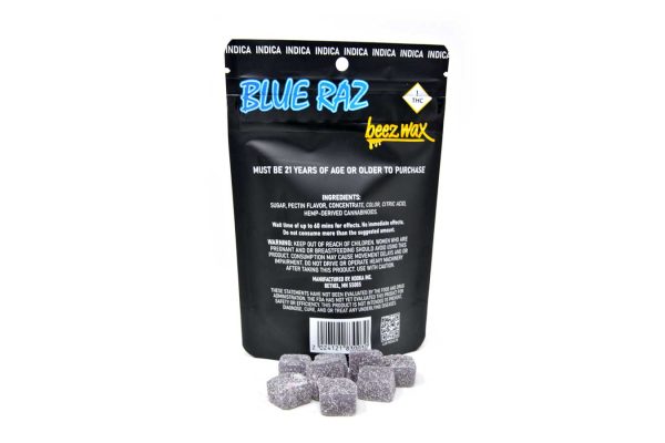 50MG THC Infused Blue Raz Gummies - Image 5