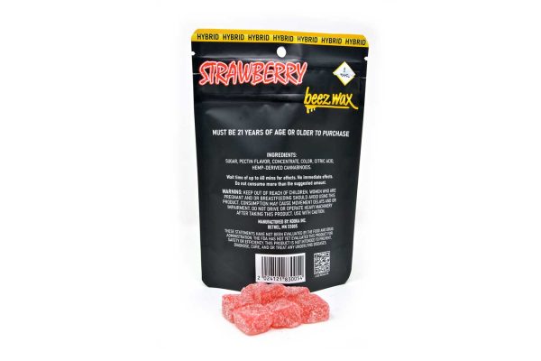 50MG THC Infused Strawberry Gummies - Image 3